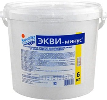 

Химия для бассейна Маркопул Кемиклс Экви-минус ведро 6 кг
