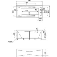 Ванна 1Марка Raguza 180x80