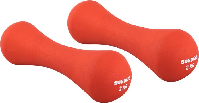 

Набор гантелей Sundays Fitness IR92004-D 2x2 кг (красный)