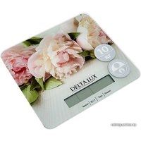 Кухонные весы Delta Lux DE-006KE (цветы)