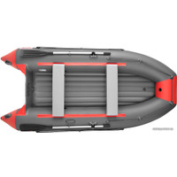 Моторно-гребная лодка Roger Boat Trofey 3100 (без киля, графит/красный)