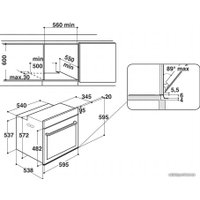 Электрический духовой шкаф Whirlpool W6 OM4 4S1 H BL