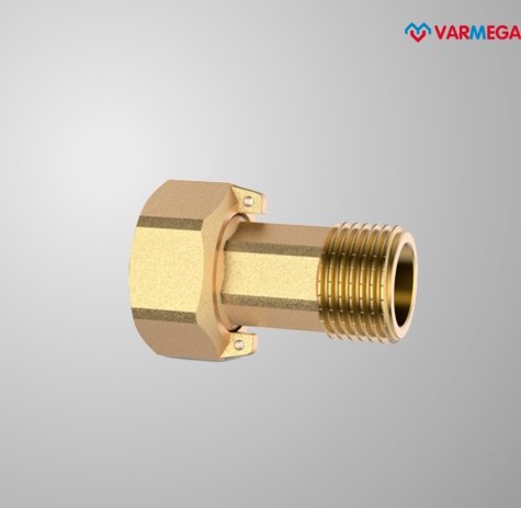 Фитинг Varmega Соединитель с НГ ВР-НР 3/4 x 1/2, для водосчетчиков VMTF62-G000504