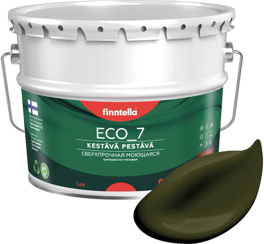 

Краска Finntella Eco 7 Kombu F-09-2-9-FL020 9 л (буро-зеленый)