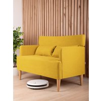 Диван Mio Tesoro Киус с подушками (микровелюр/желтый №9)