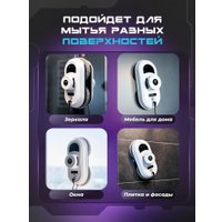 Робот для мытья окон Cleanbot Pro (c набором салфеток из микрофибры 26 шт)
