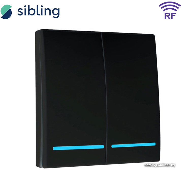 Умный выключатель Sibling Powerlight-M2B 2-канальный
