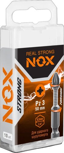 Набор бит Nox Strong Torsion E6.3 Pz3-70 337370 (10 шт)