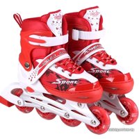 Роликовые коньки Игротрейд HD-P690-B-RS (р. 29-33, белый/красный)