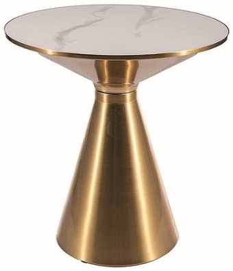 Журнальный столик Signal Aries (белый/золотой)