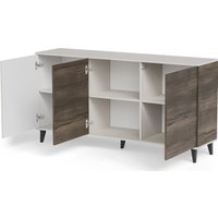 Комод Halmar Random 2 KM-1 (кашемир/орех/черный)