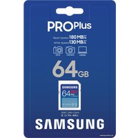 Карта памяти Samsung PRO Plus 2023 SDXC 64GB