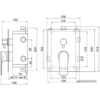 Смеситель Ferro Algeo Square BAQ7P3BOX