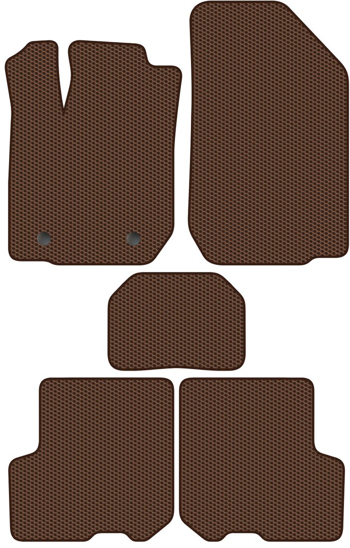 

Комплект ковриков для авто Alicosta Renault Logan II (седан) 2014 - Н.В. (коричневый, сота)
