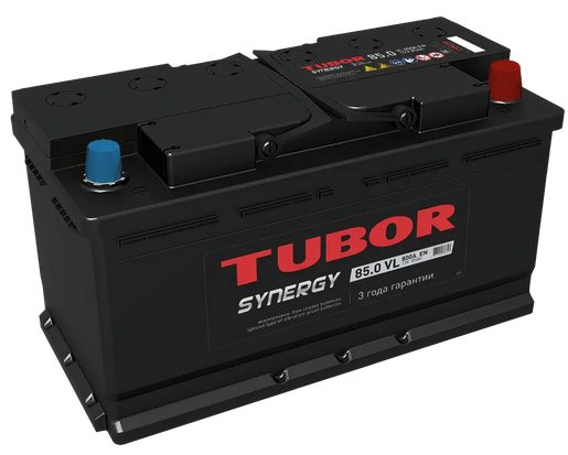 

Автомобильный аккумулятор Tubor Synergy R+ низ (85 А·ч)