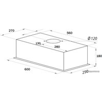 Кухонная вытяжка Ciarko Bongo 600 (черный)
