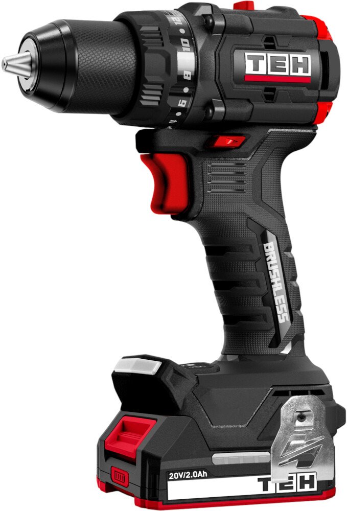 

Дрель-шуруповерт TEH TDBL720-2B (с 2-мя АКБ, кейс)