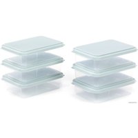 Набор контейнеров Полесье с крышками 73911 (6 шт, прозрачный/светло-серый)