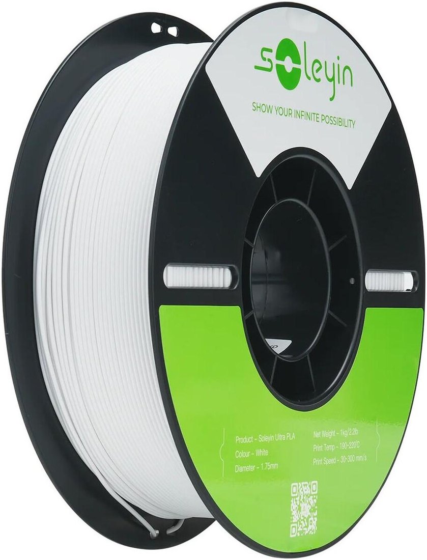 Филамент Creality PLA Soleyin Ultra 1.75мм 3301010512 (1 кг, матовый белый)