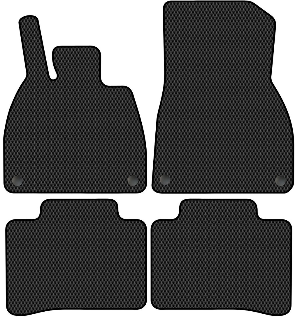 

Комплект ковриков для авто Alicosta Mercedes-Benz EQS I (лифтбек / 297123, 297155) 2022 - Н.В. (черный, ромб)