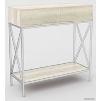 Консольный стол Hype Mebel Лесс 80x40 (белый/древесина белая)