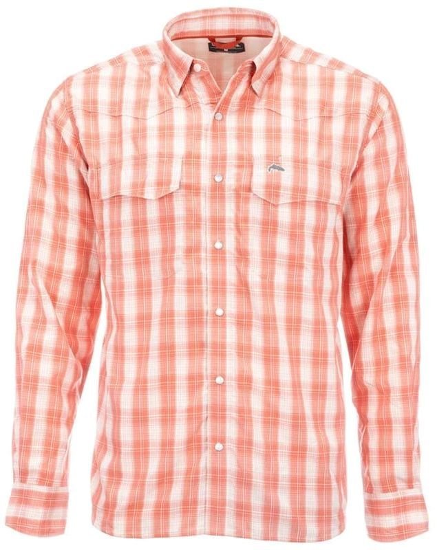 

Рубашка Simms Big Sky LS Shirt (XXL, оранжевый/белый)