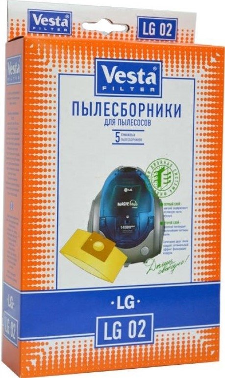 

Комплект одноразовых мешков Vesta Filter LG 02