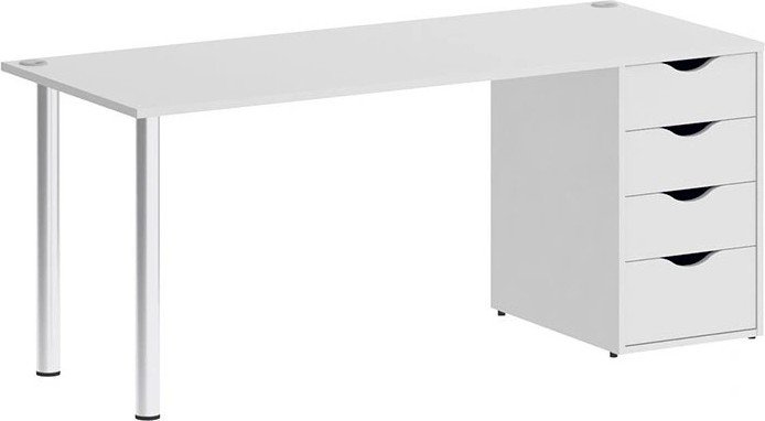 

Стол Riva Home Office VR.SP-3-178.4 Silver (белый)