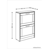 Тумба для обуви Mio Tesoro Сириус 60х89 2.02.10.430.1 (белый)