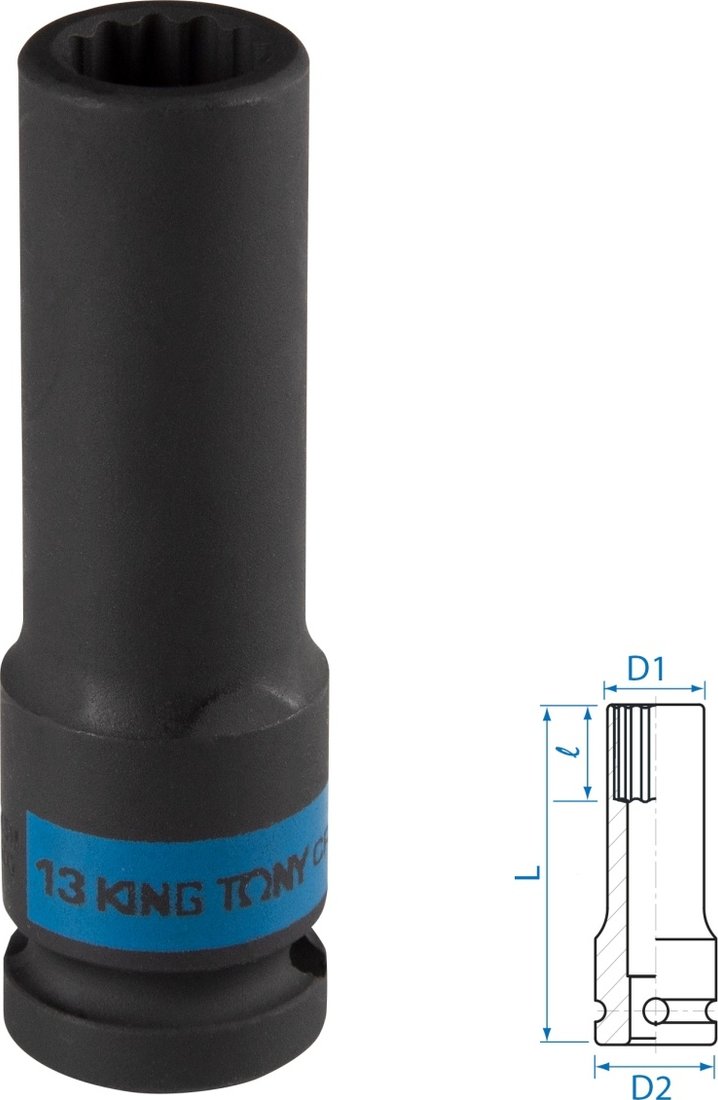 

Головка слесарная King Tony 443013M