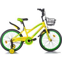 Детский велосипед Mobile Kid Slender 20 (желтый/зеленый)