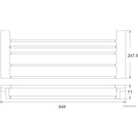 Полка для полотенца Rose RG1808C