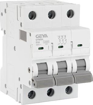 

Выключатель автоматический GEYA GYM9H-3P-16D 3P 16A D 10kA 3M GYM9H3P16D