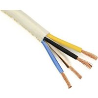 Провод силовой ККЗ ПВС 4x6 (белый)