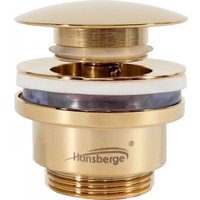 Донный клапан Hansberge H107 (золото глянец)