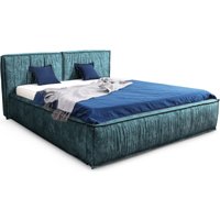 Кровать Мебельград Чикаго 160x200 с подъемным ортопедическим осн. и бельевым ящиком (аликанте изумруд)