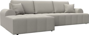 Угловой диван Лига диванов Лига-080 угол левый 134740L (рогожка амур 02 бежевый)