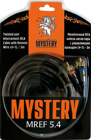 

Кабель Mystery MREF 5.4 RCA - RCA (5 м, черный)