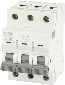 

Выключатель автоматический GEYA GYM9 3P 63А D 6кА GYM93P63D