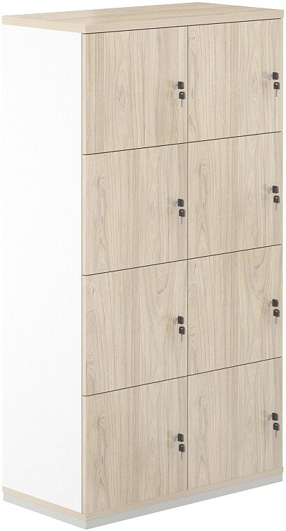 

Шкаф распашной Norden 8 ячеек AG.233.WH.AR.AR (белый/акация равелло/акация равелло)