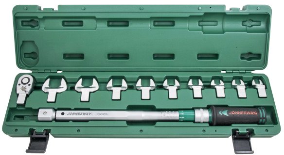 

Динамометрический ключ с набором Jonnesway 1/2" 40-200 Нм T30200NS