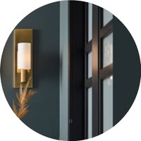 Зеркало Алмаз-Люкс Okinawa 80s-6 (с подсветкой, с сенсорной кнопкой)