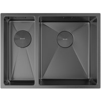 Кухонная мойка ZorG Zerox 58-2 U / IF-L PVD Gunblack
