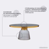 Журнальный столик Bergenson Bjorn Odd MZTBL-CMRBGR-75 (мрамор/серый)