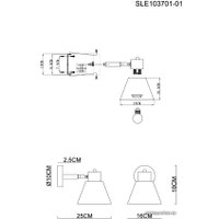Бра Evoluce Buve SLE103701-01