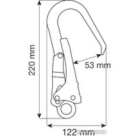 Карабин монтажный  Camp Steel Hook 53 2017