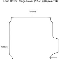 Коврик для багажника Alicosta Land Rover Range Rover 12-21 v3 (багажник, ЭВА 6-уг, черный)