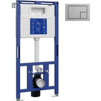 Инсталляция для унитаза Cersanit Aqua Prime М 50 68179 с кнопкой Estetica 64111 (кнопка белый/хром глянец)