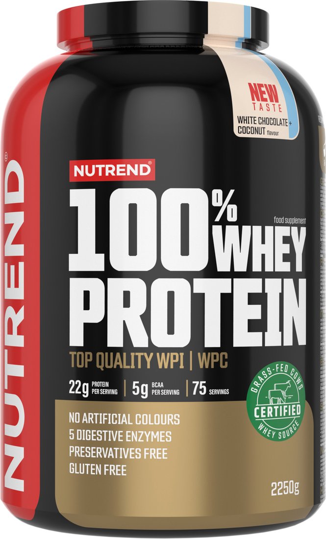 

Протеин сывороточный (изолят) Nutrend 100% Whey Protein (2250г, белый шоколад/кокос)