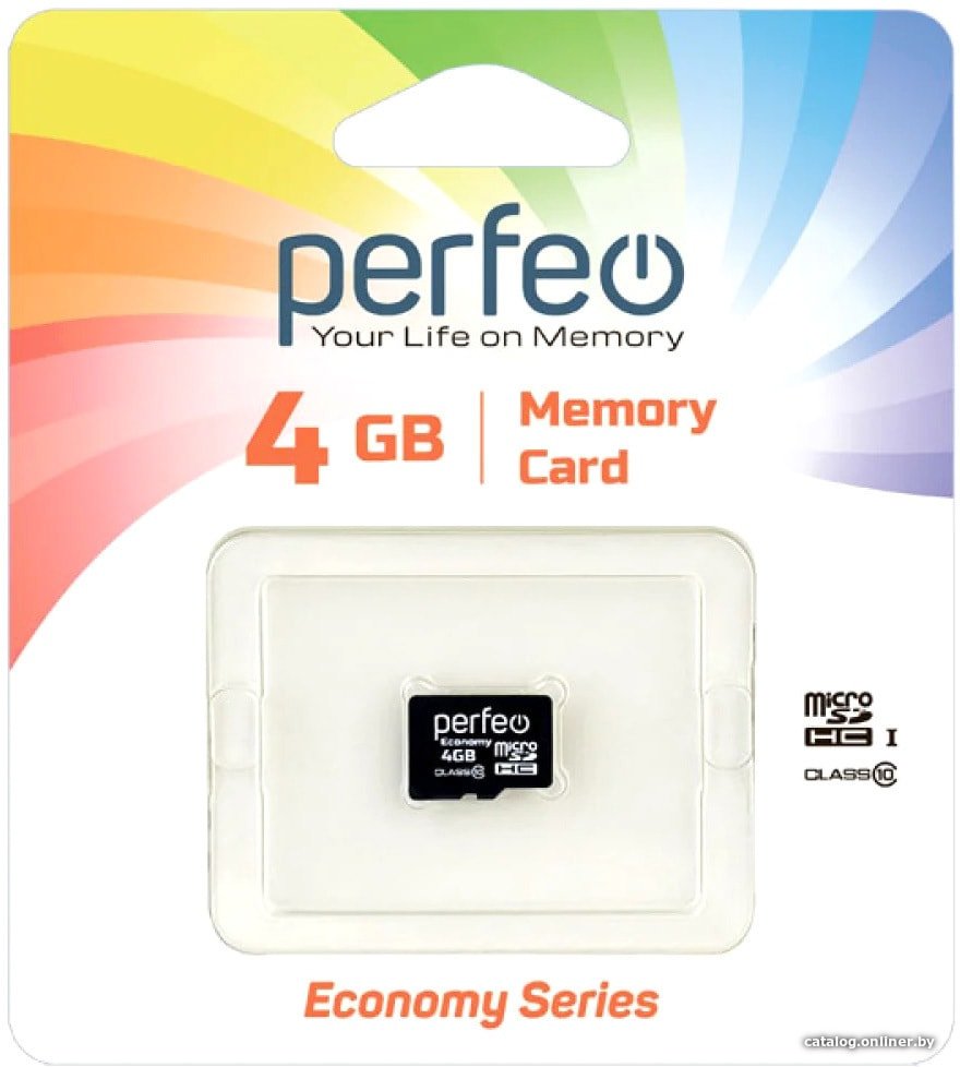Карта памяти Perfeo microSDHC PF4GMCSH10ES 4GB